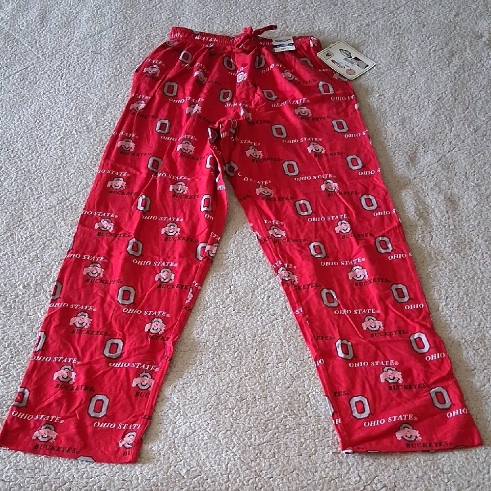 New Ohio State Buckeyes Red Pajama  Pants
